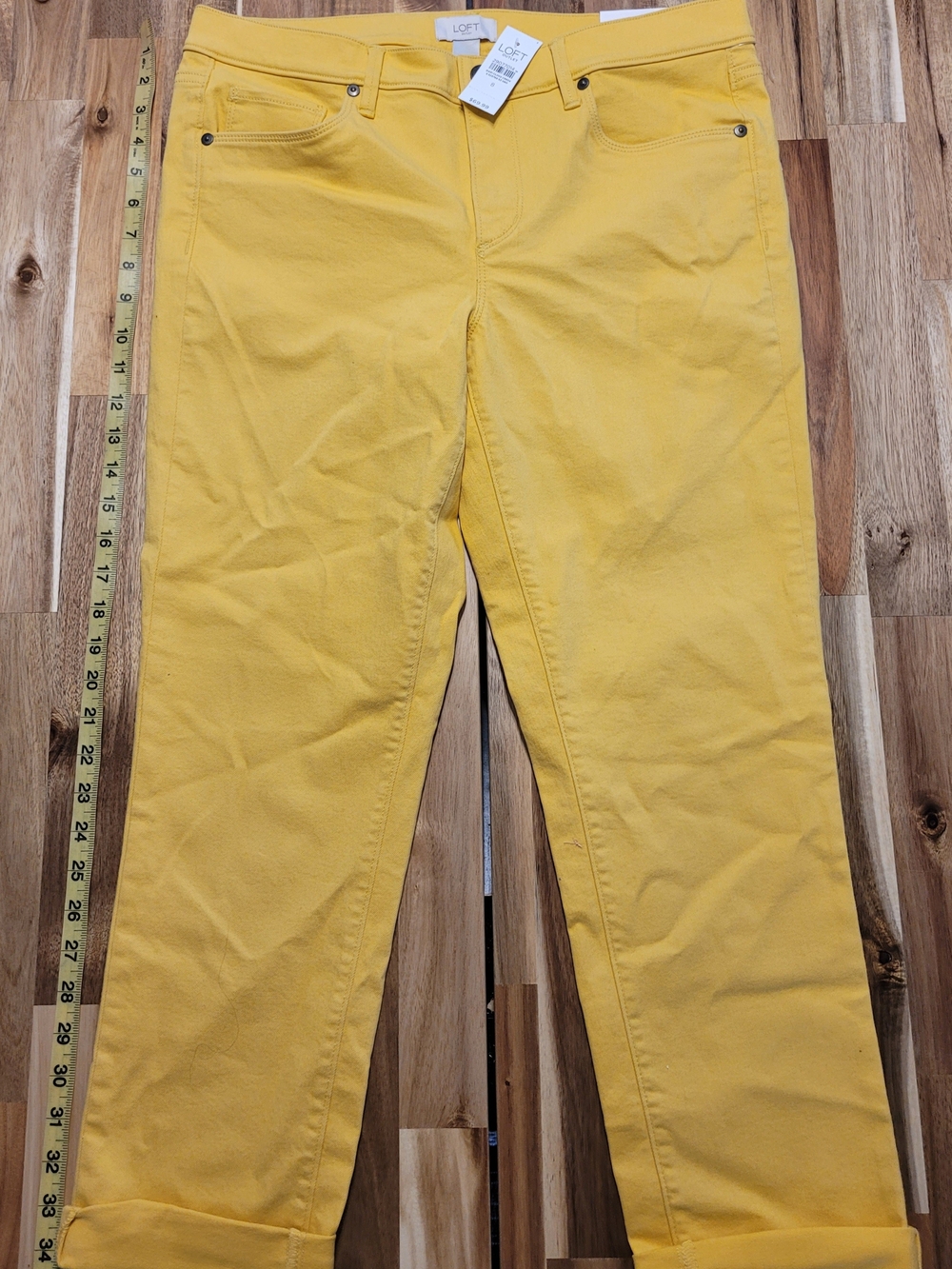 LOFT Yellow Straight-Leg Women's Jeans